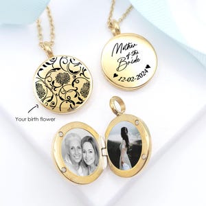 Hochzeit Medaillon für Mutter der Braut und Mutter des Bräutigams, Brautjungfer danke Geschenk, Hochzeit Medaillon, Vorschlag Geschenk für Trauzeugin.