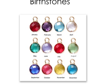 Add-On Birthstone charm for current orders  placed on our shop mobimomentos, this item is NOT sold on its own.