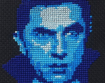 Dracula Vampire Cross-Stitch Pattern - Instant Download PDF