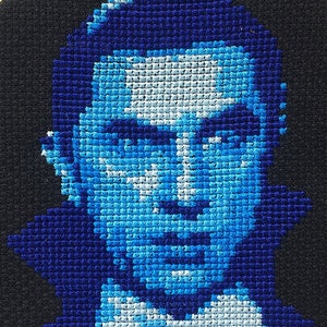 Dracula Vampire Cross-Stitch Pattern Instant Download PDF image 1