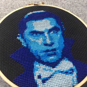 Dracula Vampire Cross-Stitch Pattern Instant Download PDF image 2