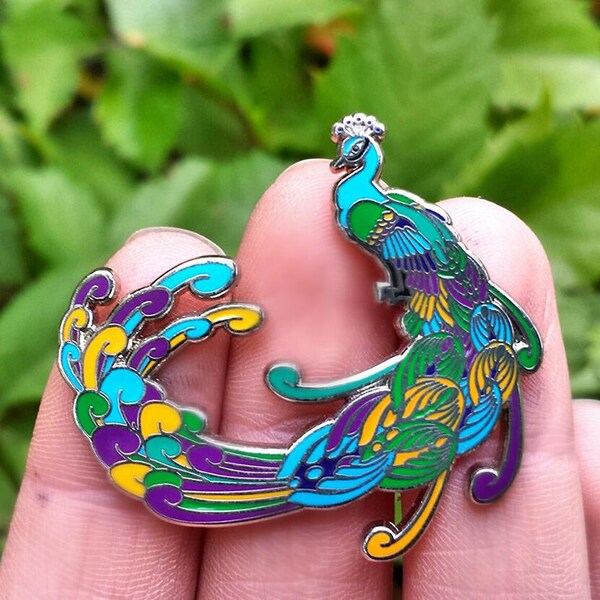 Bassnectar Peacock Pin