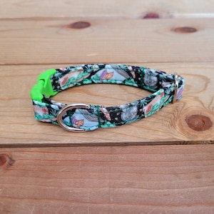 6.5"-12" Dog Collar 1/2" Width, Pet Collar, Small, XS, Tiny, Cat Collar, Summer Collar, Crystal Collar, Weed Collar, Marijuana