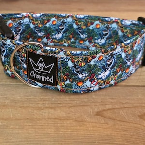14"-28" Dog Collar 2" Width, Neon Collar, Medium, Large, XL, Snowman Of Summer, Olaf, Cartoon Collar, Buckle Dog Collar, Frozen