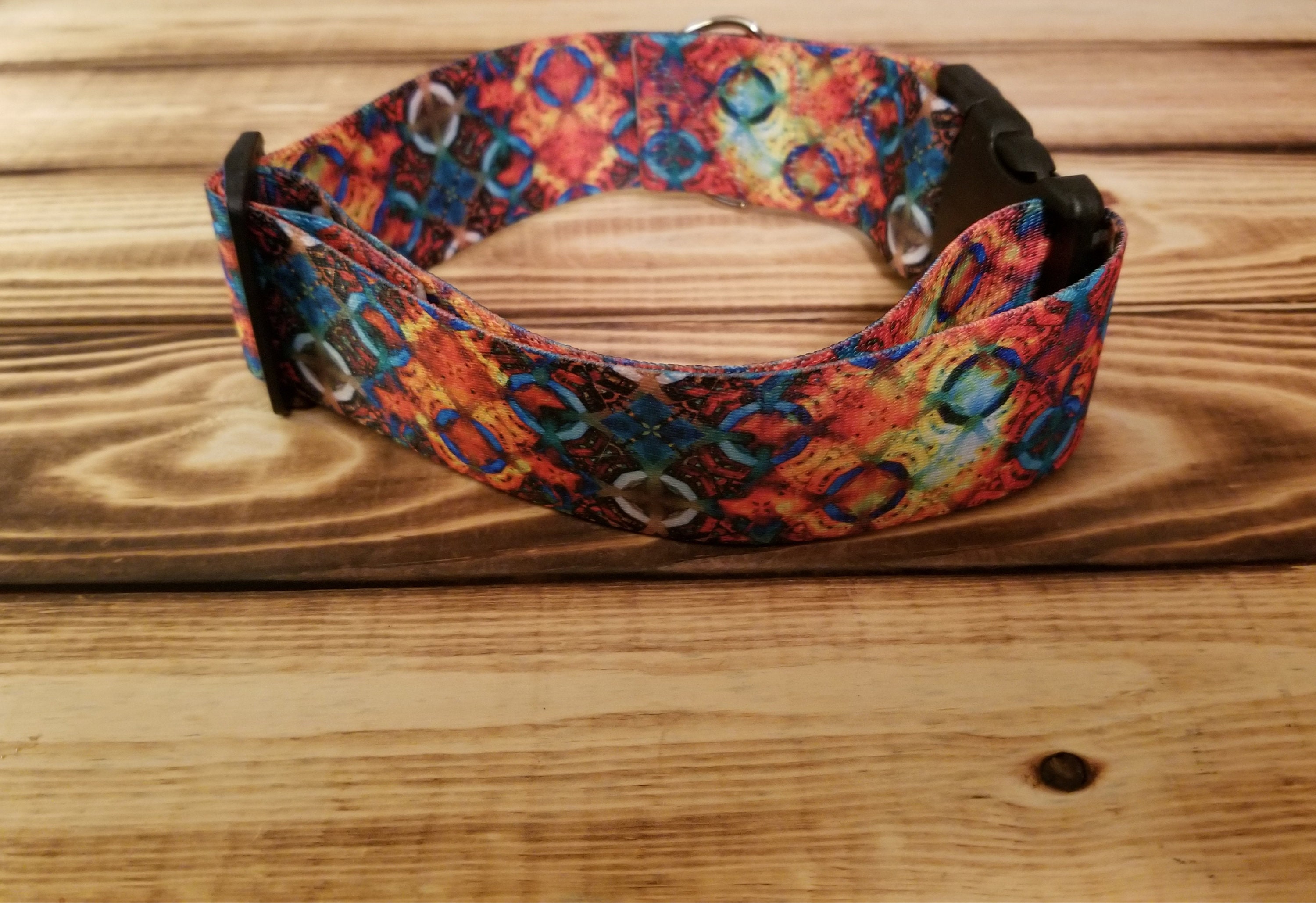 Hippie Hound Dog Collars and Leash, Designer Collar, Martingale