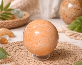 Sunstone Sphere, 6.50oz, 50mm, Sphere Stand Included