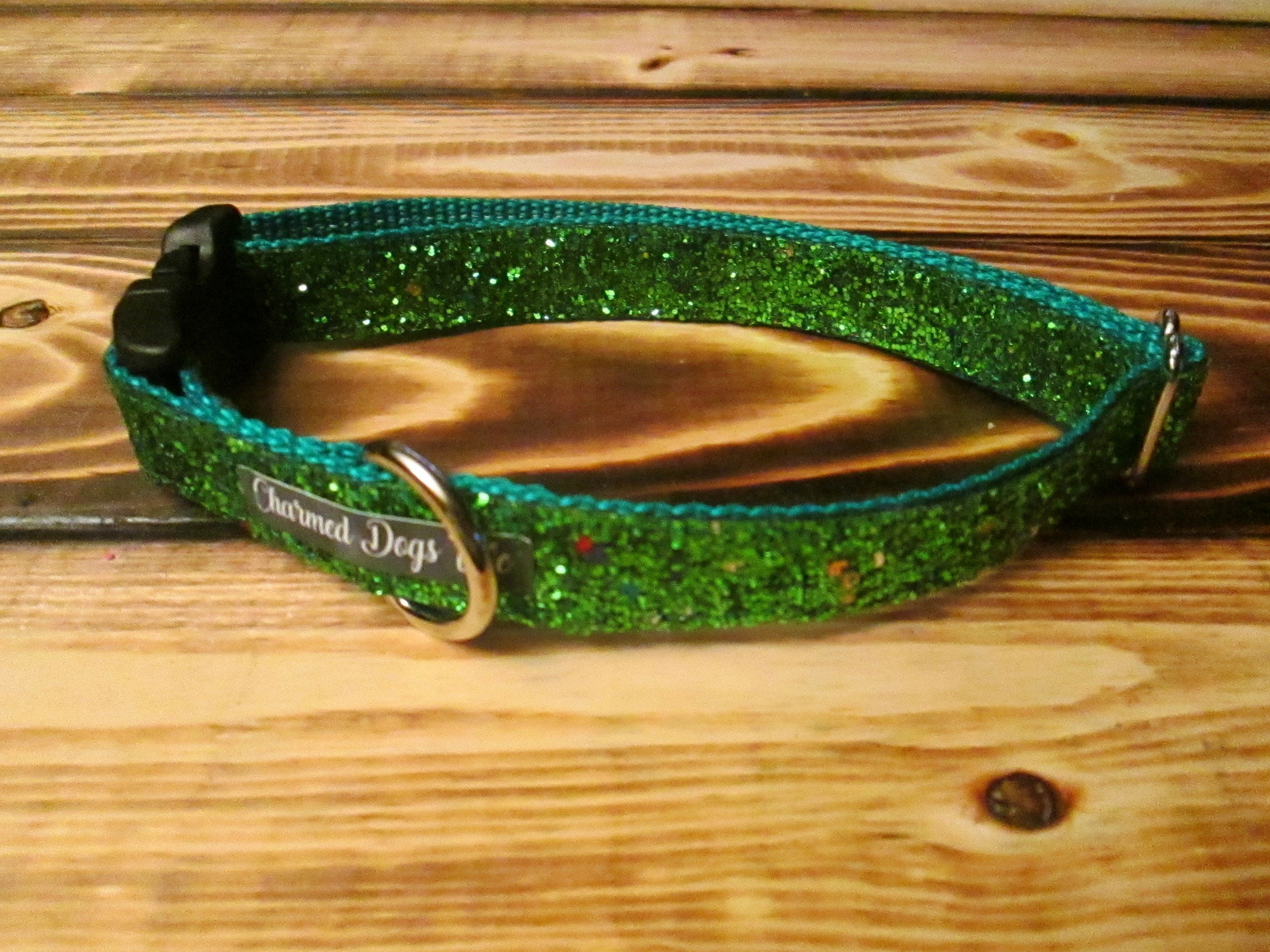 1021 Emerald Isle Dazzle Dog Collar 3/4 Width, Bling Collar, Sparkle, Glitter, Pet Collar