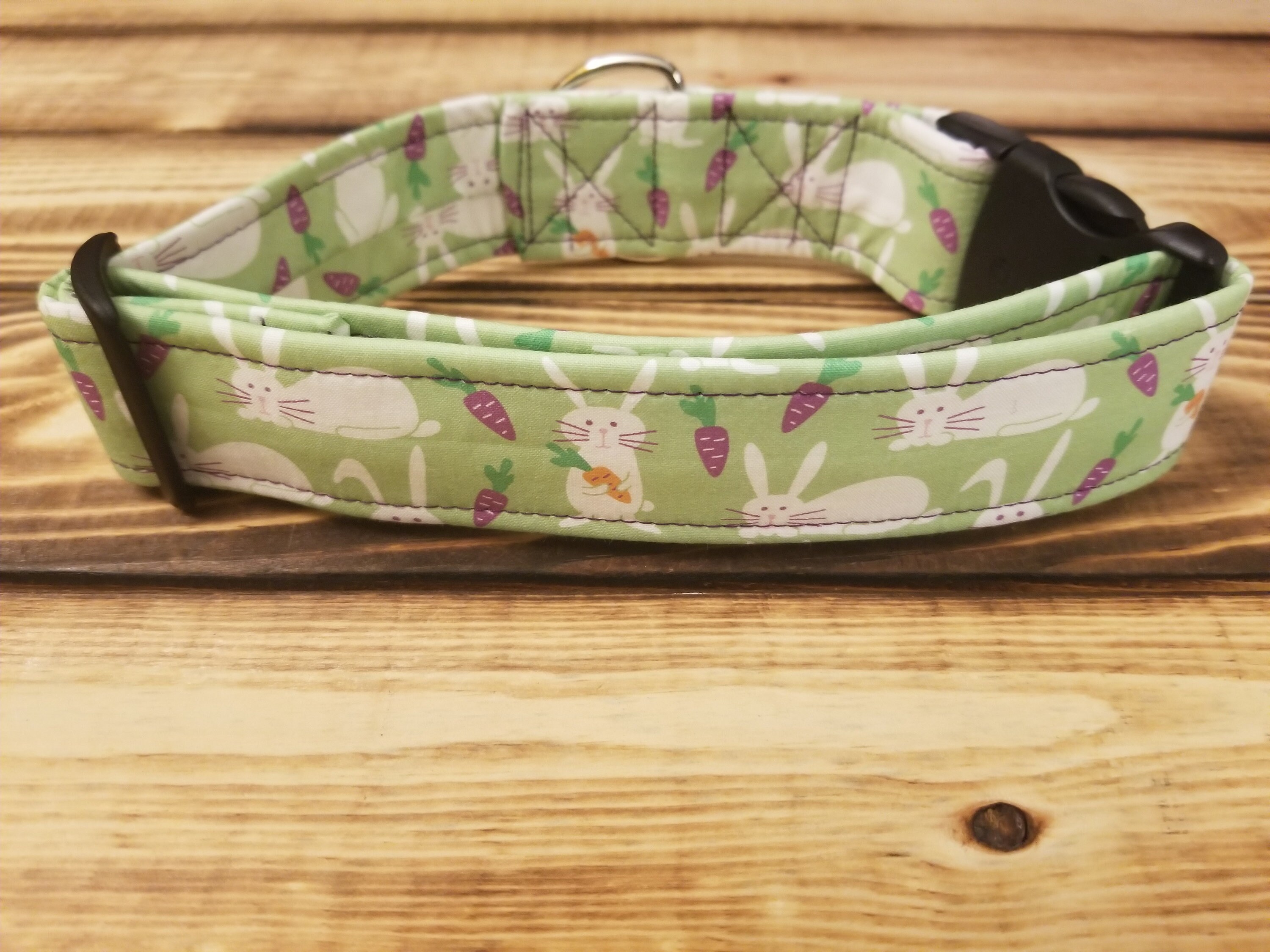1426 Easter Dog Collar 1.5 Width, Pet Collar, Medium, Large, Dog