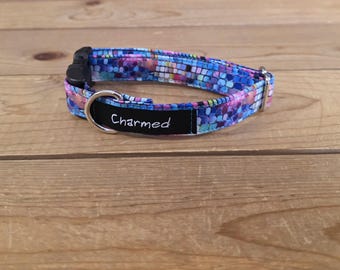 8"-16" New Years Dog Collar 3/4" Width, Pet Collar, Medium, Small Dog Collar, Holiday Collar, Mirror Ball, Party, Celebration
