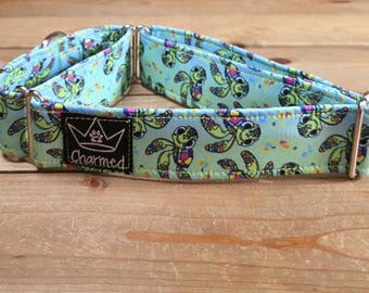 14"-26" Martingale Collar 1.5" Width, Neon Collar, Medium, Large, XL, Cartoon Turtle, Dog Martingale Collar, Squirt