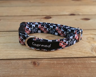 8"-18" Halloween Dog Collar 3/4" Width, Small, Medium, Halloween, Holiday Collar, Tricky or Treat, Spooky Dog, Ghost, Pumpkins, Boo