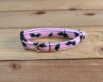 5.5"-10" Breakaway Collar 3/8" Width, Pet Collar, XS, Small, Cat, Tiny Collar, Kittens, Teacup, Breakaway Collar, Kitty, Halloween Collar