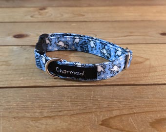 9"-18" Swear Dog Collar 3/4" Width, Pet Collar, Medium, Small Swear Collar, Fetch This, Naughty Dog Collar, Explicit, 3/4" Buckle Collar