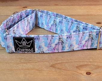 14"-28" Martingale Collar 1.5" Width, Pet Collar, Medium, Large, Big Dog Collar, The Last Unicorn, Cult Classic, Unicorn