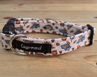 11"-22" Fall Dog Collar 1" Width, Pet Collar, Small, Medium, Large Dog Collar, Autumn Collar, Leaves, Seasonal Collar, Buckle Collar
