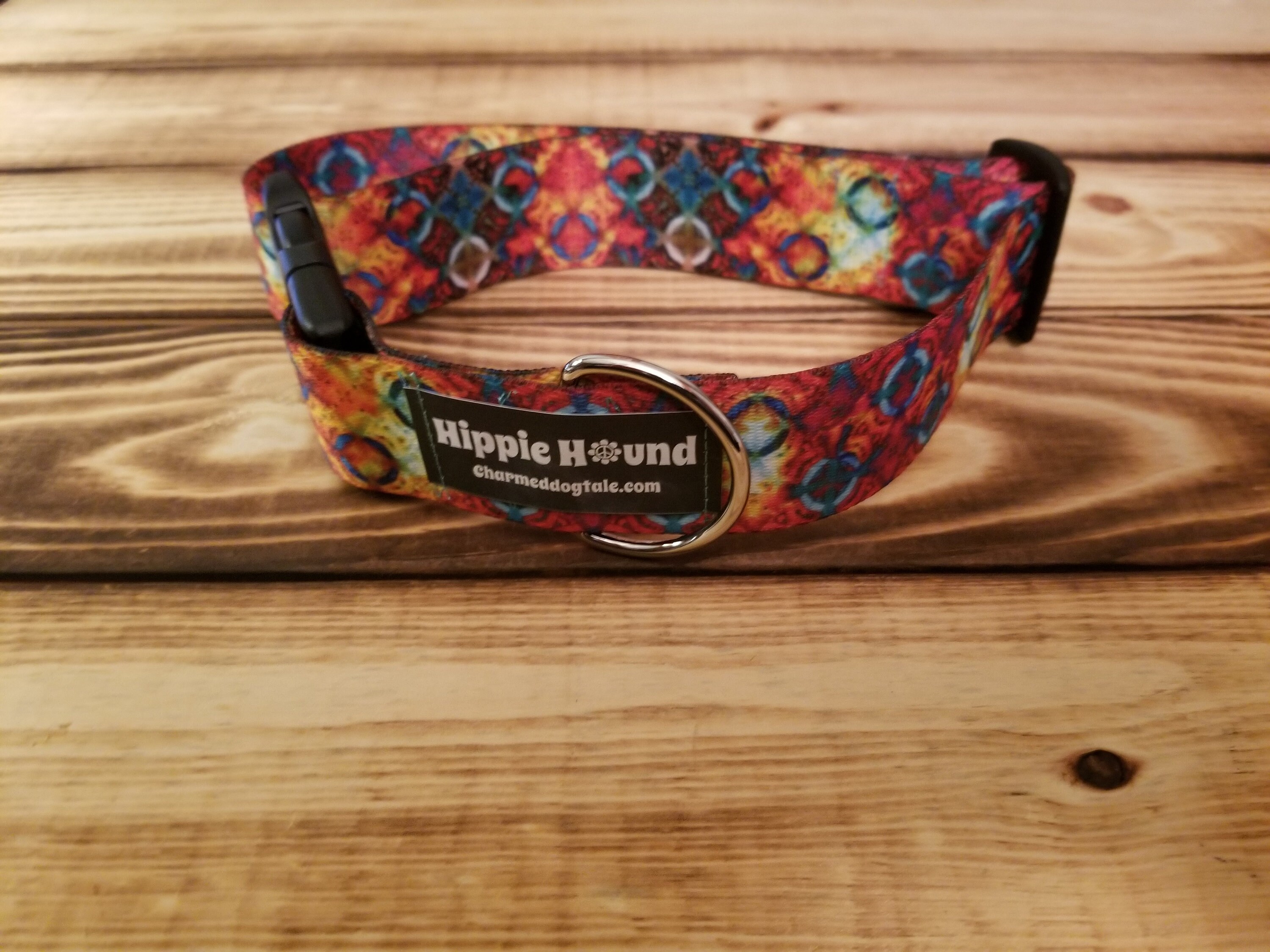 Hippie Hound Dog Collars and Leash, Designer Collar, Martingale