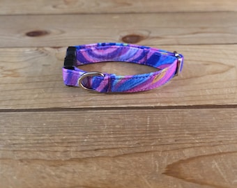 6"-12" Spectrum Collar 1/2" Width, Pet Wear, XS, Small, Cat, Dog Collar, Kittens, Teacup Pup, Colorful, Fun,