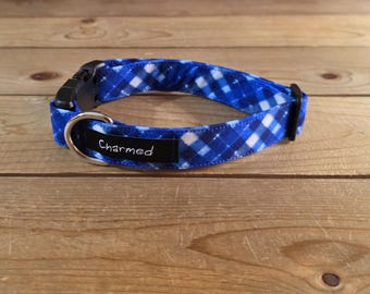 11"-21" Christmas Dog Collar 1" Width, Pet Collar, Small, Medium, Large Dog Collar, Holiday Collar, Side Release Buckle, Santa, Lights