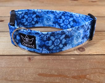 14"-28" Dog Collar 2" Width, Pet Collar, Medium, Large, XL, Tie Dye, Summer Fun, Vibrant, Hippie Hound
