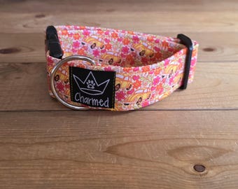 PETITE 11"-18" Dog Collar 1.5" Width, Pet Collar, Small Dog Collar, Punch Buggy Collar, Buckle Dog Collar, Summer Vibes Dog, Girl Collar