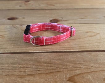 6"-12" Valentine's Day Collar 1/2" Width, Kitten, Small, Cat Collar, XS, Holiday Collar, Love, Hearts, Woof You