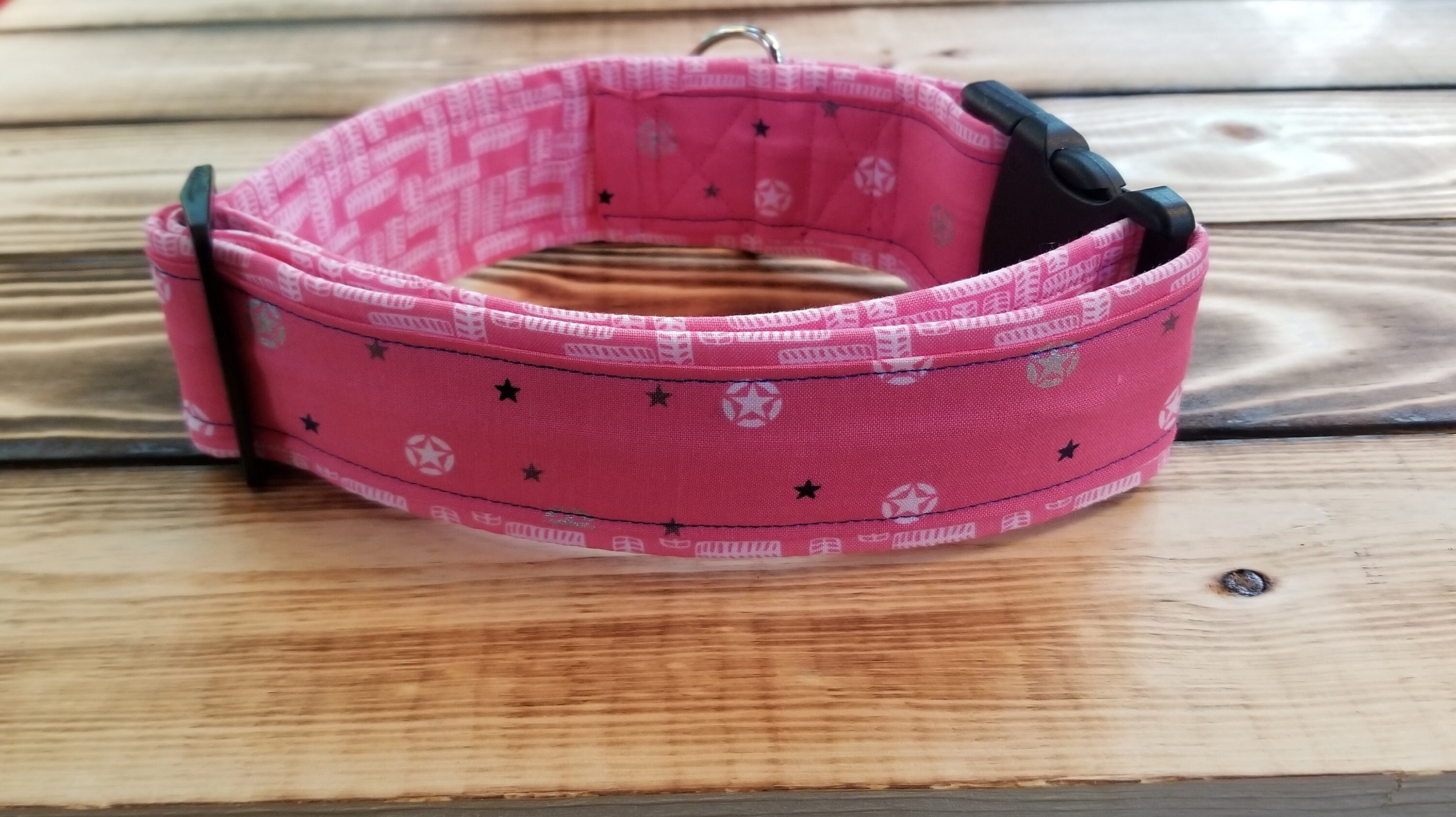1428 Beep Beep Dog Collar 2 width, Fabric Dog Collar, Pet Collar