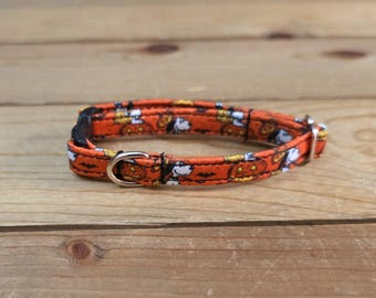 5.5"-10" Breakaway Collar 3/8" Width, Pet Collar, XS, Small, Cat, Tiny Collar, Kittens, Teacup, Breakaway Collar, Kitty, Halloween Collar