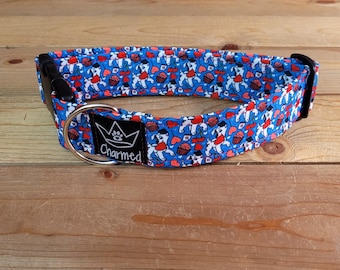 13"-26" Valentine's Day Dog Collar 1.5" Width, Pet Collar, Small, Medium, Large, XL, Collar, Holiday Collar, Doggy Love Collar, Woof You