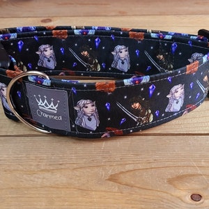 14"-28" Dog Collar 2" Width, Pet Accessory, Fabric Collar, Pet Collar, Small, Medium, Large, Cartoon Collar, The Dark Crystal, Kira