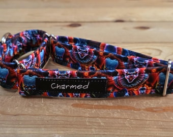 11"-21" Halloween Martingale Collar 1" Width, Pet Collar, Small, Medium, Large, Halloween, Holiday Martingale, Tricky or Treat, Spooky Dog