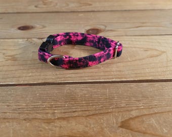 6"-12" Valentine's Day Collar 1/2" Width, Kitten, Small, Cat Collar, XS, Holiday Collar, Love, Hearts, Woof You