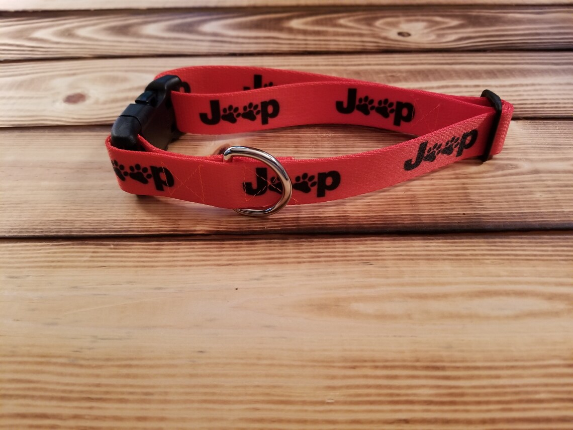 1 Width 1424 Jeep Paws Dog Collar or Etsy