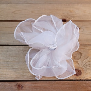 6&quot; Tulle Flower, Hook and Loop Backing, Collar or Harness Flower, One Size Fits All, Dog Flower, Girly Flower, Pet Supplies