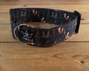 14"-28" Winter Dog Collar 2" Width, Pet Collar, Small, Medium, XL, Large Dog Collar, Winter Dog, Seasonal Buckle Collar, Snowflake