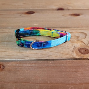 5.5"-10" Breakaway Collar 3/8" Width, Pet Collar, XS, Small, Cat, Tiny Collar, Kittens, Teacup, Breakaway Collar, Colorful
