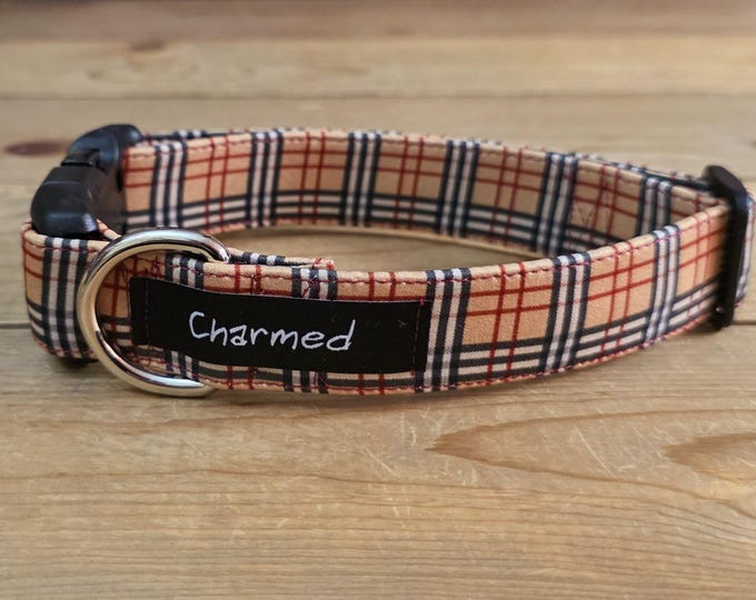 Featured listing image: 11"-22" Fall Dog Collar 1" Width, Pet Collar, Small, Medium, Large Dog Collar, Autumn Collar, Leaves, Seasonal Collar, Buckle Collar
