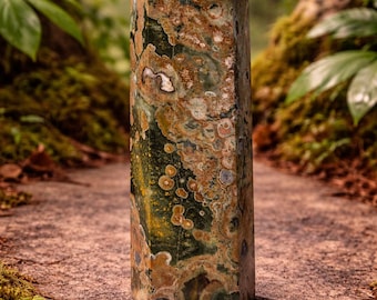 Rainforest Jasper Tower, 1lb 1oz, 6" Tall