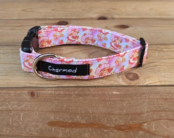 11"-22" Dog Collar 1" Width, Pet Collar, Medium, Small, Large, Big Dog Collar, Strawberry, 80's Throwback Dog Collar, Cartoon Dog Collar