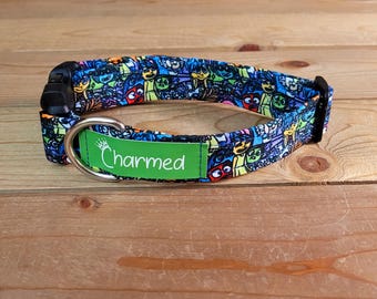 11"-22" Dog Collar 1" Width, Pet Collar, Small, Medium, Large Collar, Inside Out, Movie Dog Collar, Cartoon Collar