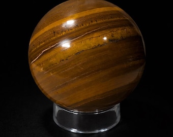 Large Tiger Iron Sphere, 1lb 4oz, 71mm, Sphere Stand Included
