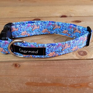 11"-22" Nemo Dog Collar 1" Width, Pet Collar, Medium, Large, XL, Cartoon, Nemo Collar, Fish Dog Collar