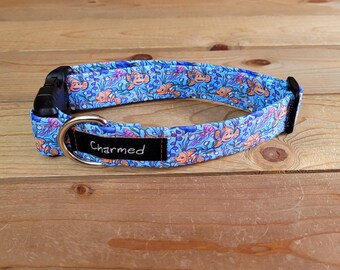 11"-22" Nemo Dog Collar 1" Width, Pet Collar, Medium, Large, XL, Cartoon, Nemo Collar, Fish Dog Collar