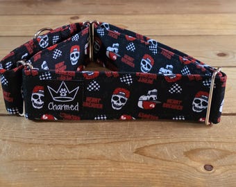 15"-28" Valentine's Day Martingale Collar 2" Width, Pet Collar, Medium, Large Dog Collar, XL, Holiday Collar, Love, Hearts, Woof You