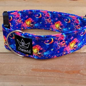 14"-28" Halloween Dog Collar 2" Width, Pet Collar, Holiday Collar, Scary Dog Collar, Medium, Large, Seasonal Dog Collar, Halloween