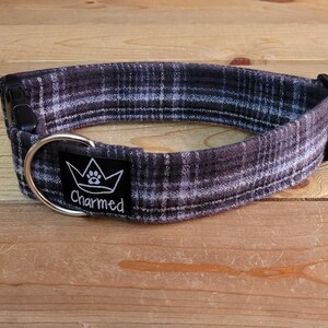 13"-26" Fido's Flannel Dog Collar 1.5" Width, Pet Collar, Small, Medium, Large, XL, Dog Collar, Mammoth Flannel, Warm Collar, Plaid
