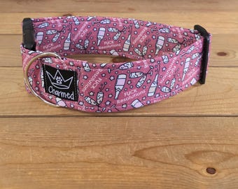 14"-28" EXPLICIT New Years Dog Collar 2" Width, Pet Collar, Large, Medium, XL Dog Collar, Holiday Collar, Party, Fuck Resolutions