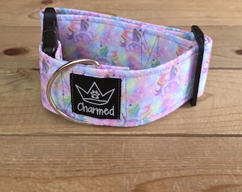 PETITE 11"-19" Dog Collar 2" Width, Pet Collar, Small, Fun Dog Collar, MLP Dog Collar, Cartoon, Throwback, Buckle Collar, Summer, Pony