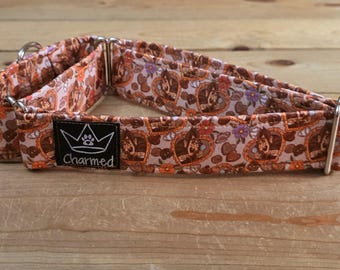 14"-27" Halloween Martingale Collar 1.5" Width, Small, Medium, Large, XL, Halloween, Holiday Martingale, Tricky or Treat, Spooky Dog