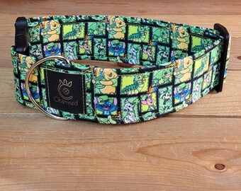 14"-28" St. Patrick's Day Collar 2" Width, Pet Collar, Small, Medium, Large Collar, XL, Lucky Dog, Holiday Collar, Kiss Me, Irish