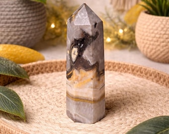 Small Jasper Tower, 1.55oz, 2.75" Wide. Home Decor, Reiki, Healing, Jasper